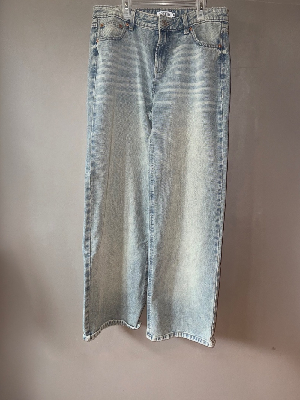 'Urban Planet' Refuge Denim 'Skater' Low-Rise Light Wash Jeans, Womens Size 7